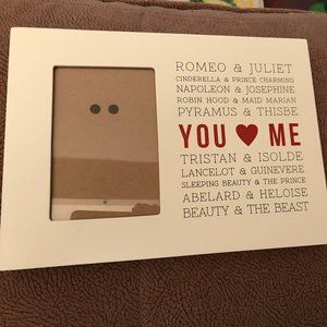 Papyrus picture frame "You love me"
